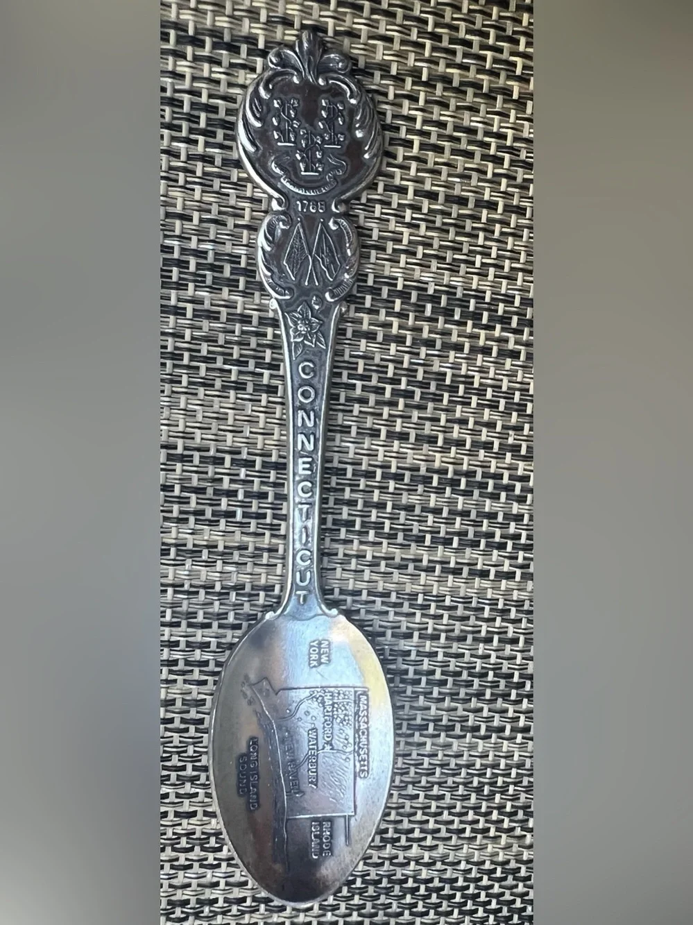 Vintage Souvenir Spoon Lot of 3 Delaware New York & Washington DC US Collectible